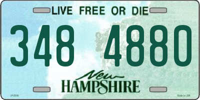 NH license plate 3484880