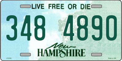 NH license plate 3484890