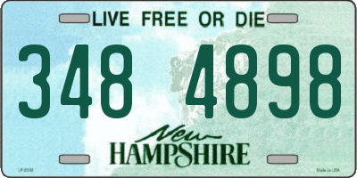 NH license plate 3484898