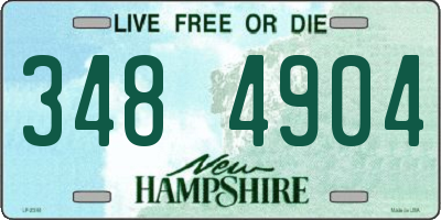 NH license plate 3484904