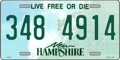 NH license plate 3484914