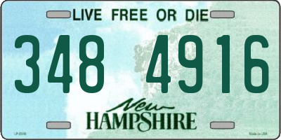 NH license plate 3484916