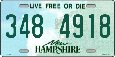 NH license plate 3484918