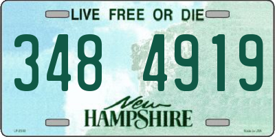 NH license plate 3484919