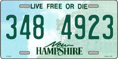 NH license plate 3484923
