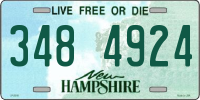 NH license plate 3484924