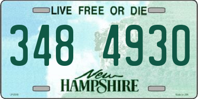 NH license plate 3484930