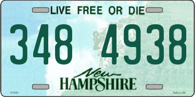 NH license plate 3484938