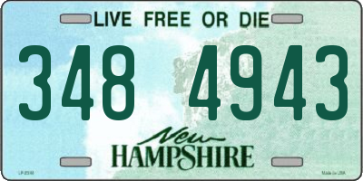 NH license plate 3484943