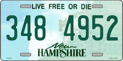 NH license plate 3484952