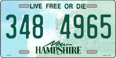 NH license plate 3484965
