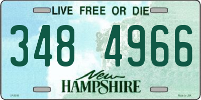 NH license plate 3484966