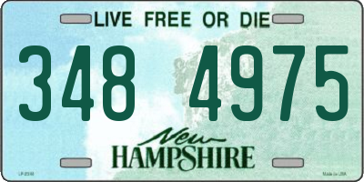 NH license plate 3484975