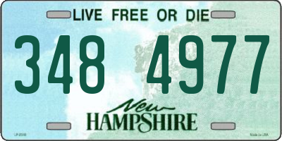 NH license plate 3484977