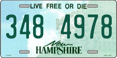 NH license plate 3484978