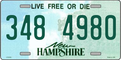 NH license plate 3484980