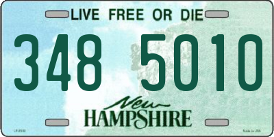 NH license plate 3485010