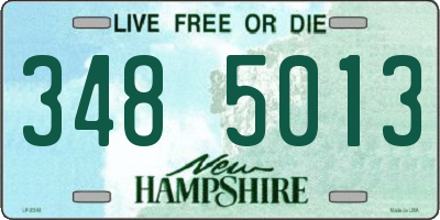 NH license plate 3485013