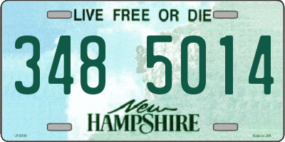 NH license plate 3485014
