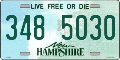 NH license plate 3485030