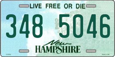 NH license plate 3485046