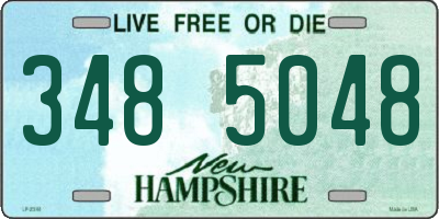 NH license plate 3485048