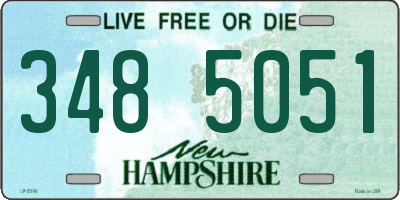 NH license plate 3485051