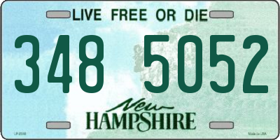 NH license plate 3485052