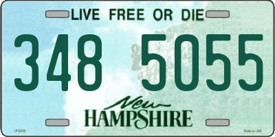 NH license plate 3485055