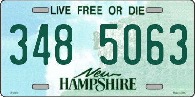 NH license plate 3485063