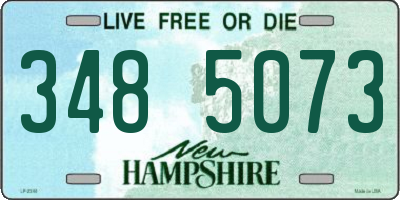 NH license plate 3485073
