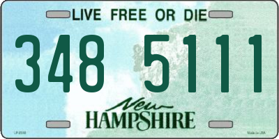 NH license plate 3485111