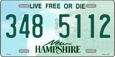 NH license plate 3485112