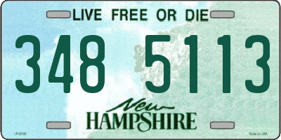 NH license plate 3485113