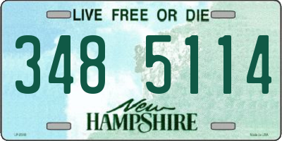 NH license plate 3485114