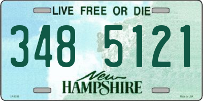 NH license plate 3485121