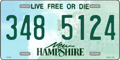 NH license plate 3485124
