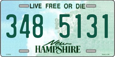 NH license plate 3485131
