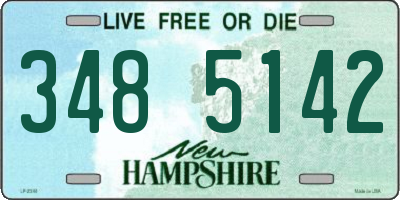 NH license plate 3485142
