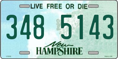 NH license plate 3485143
