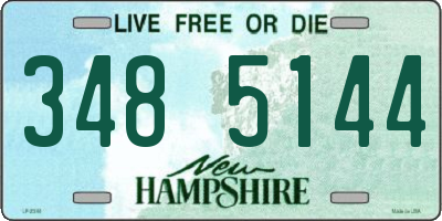 NH license plate 3485144
