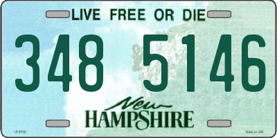 NH license plate 3485146
