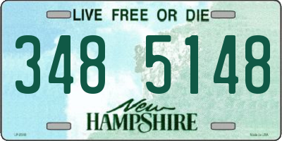 NH license plate 3485148