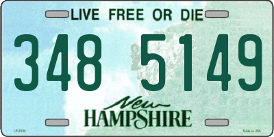 NH license plate 3485149