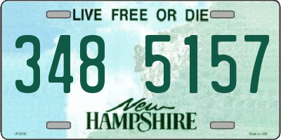 NH license plate 3485157