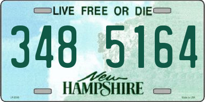 NH license plate 3485164