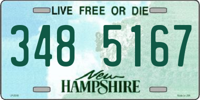 NH license plate 3485167