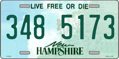 NH license plate 3485173