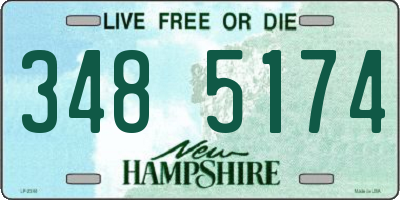 NH license plate 3485174