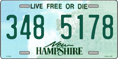 NH license plate 3485178